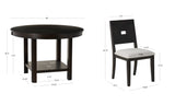Ingram 5PC Black Dining Set