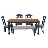 Trimble 6-Piece Dining Set with Bench