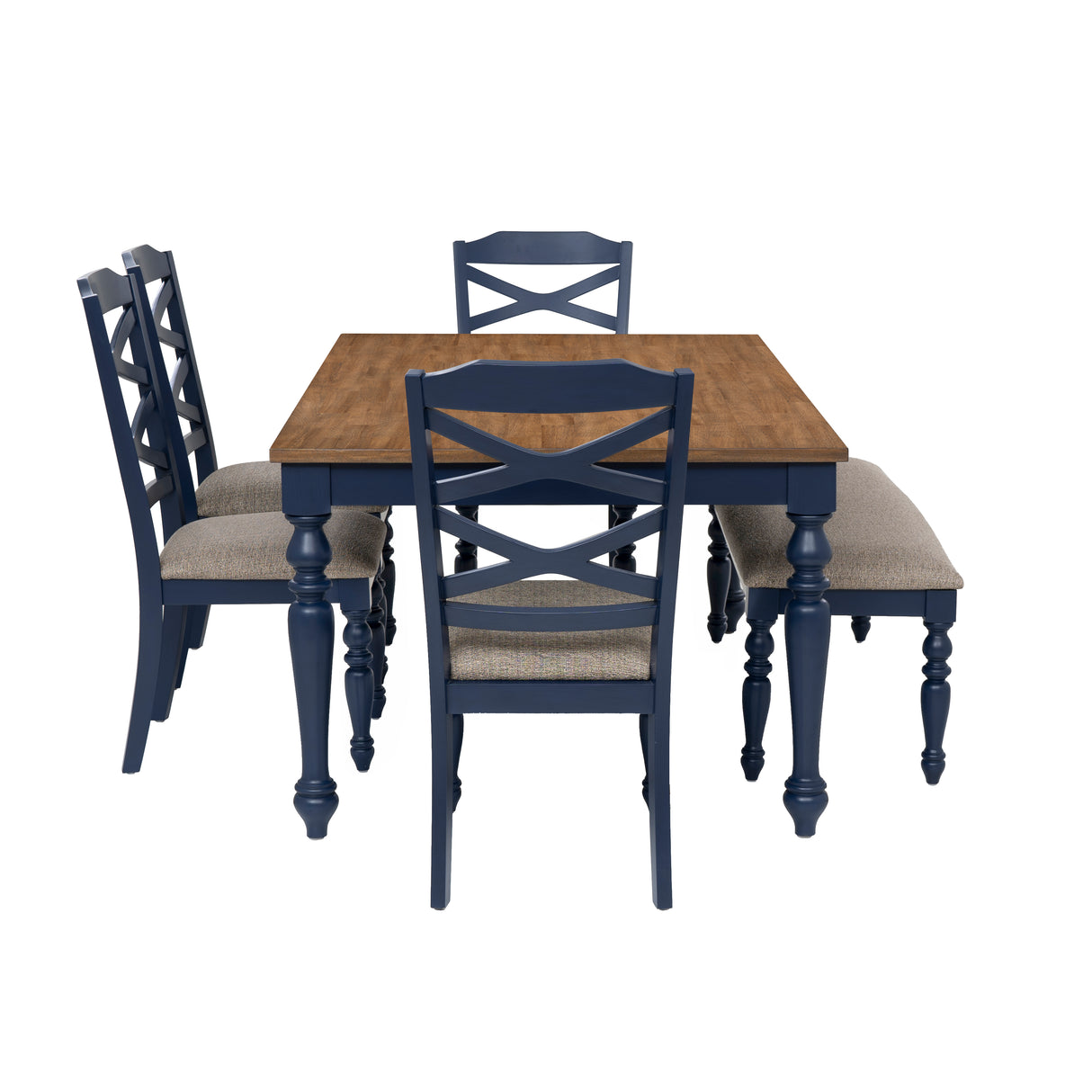 Trimble 6-Piece Dining Set with Bench