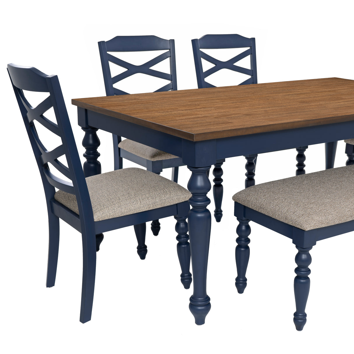 Trimble 6-Piece Dining Set with Bench