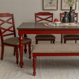 Trimble 6-Piece Dining Set with Bench