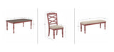 Trimble 6-Piece Dining Set with Bench