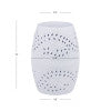 Salma Bright White Side Table