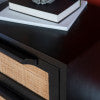 Raphael Cane Two Drawer Table