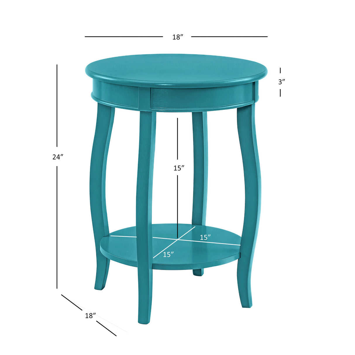 Rainbow Round Side Table