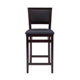 Keira Gray wash Padded Back Folding Bar Stool