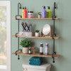Wilder Black Metal Wall Shelves