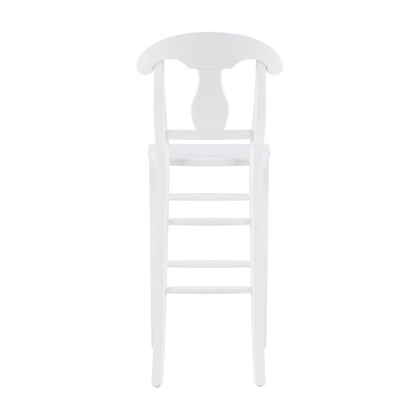 Valley White Counter Stools With Wood Seat (Set of 2)