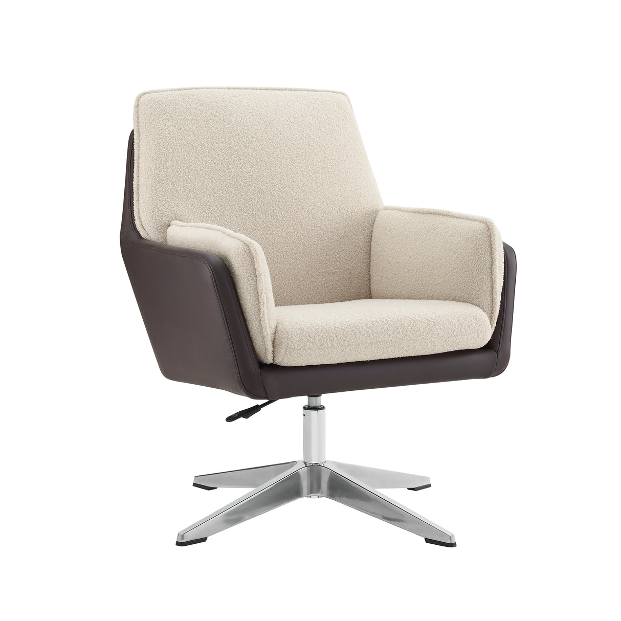 Maddie Black Gray Swivel Accent Chair