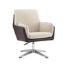 Maddie Black Gray Swivel Accent Chair