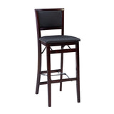 Keira Gray wash Padded Back Folding Bar Stool