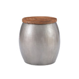 Dreyfus Drum Side Table With Storage
