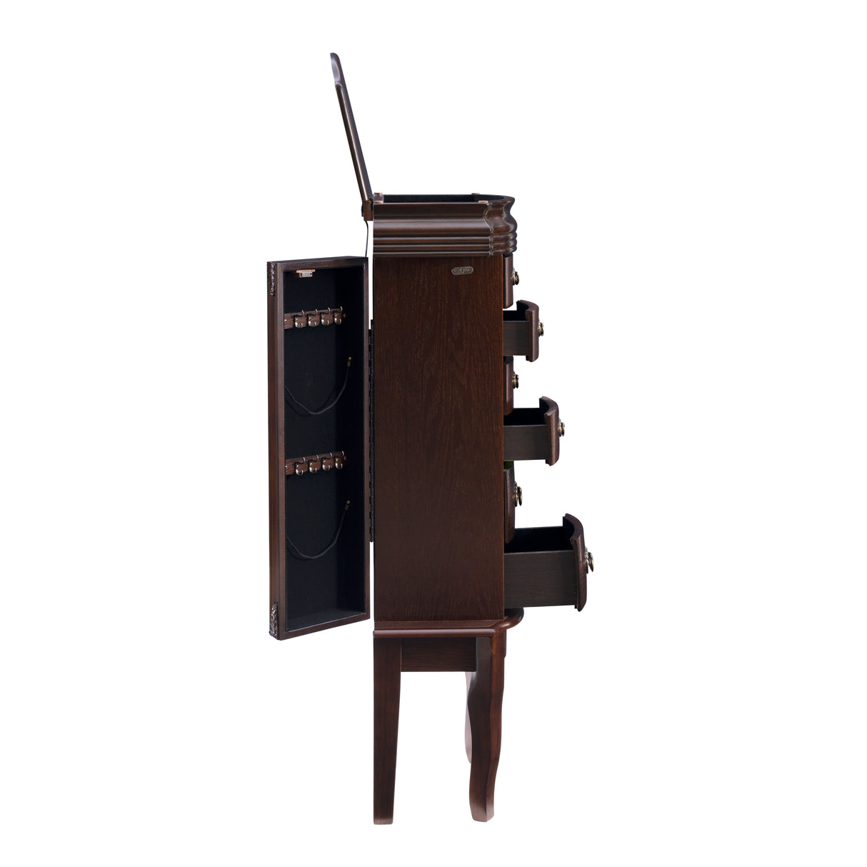Joelle Espresso Jewelry Armoire