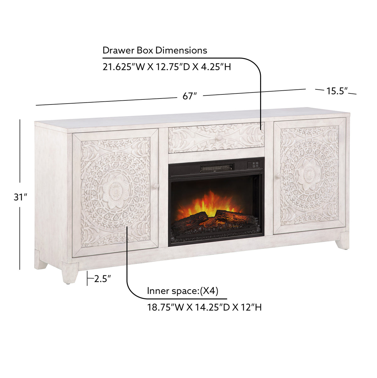 Grace Mandala Fireplace