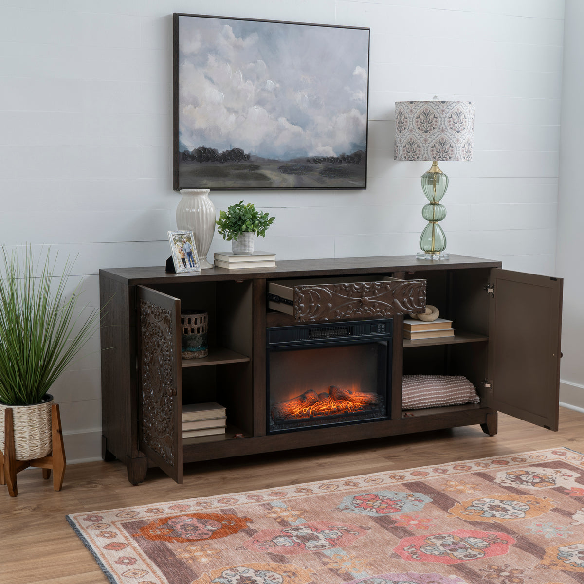 Grace Mandala Fireplace