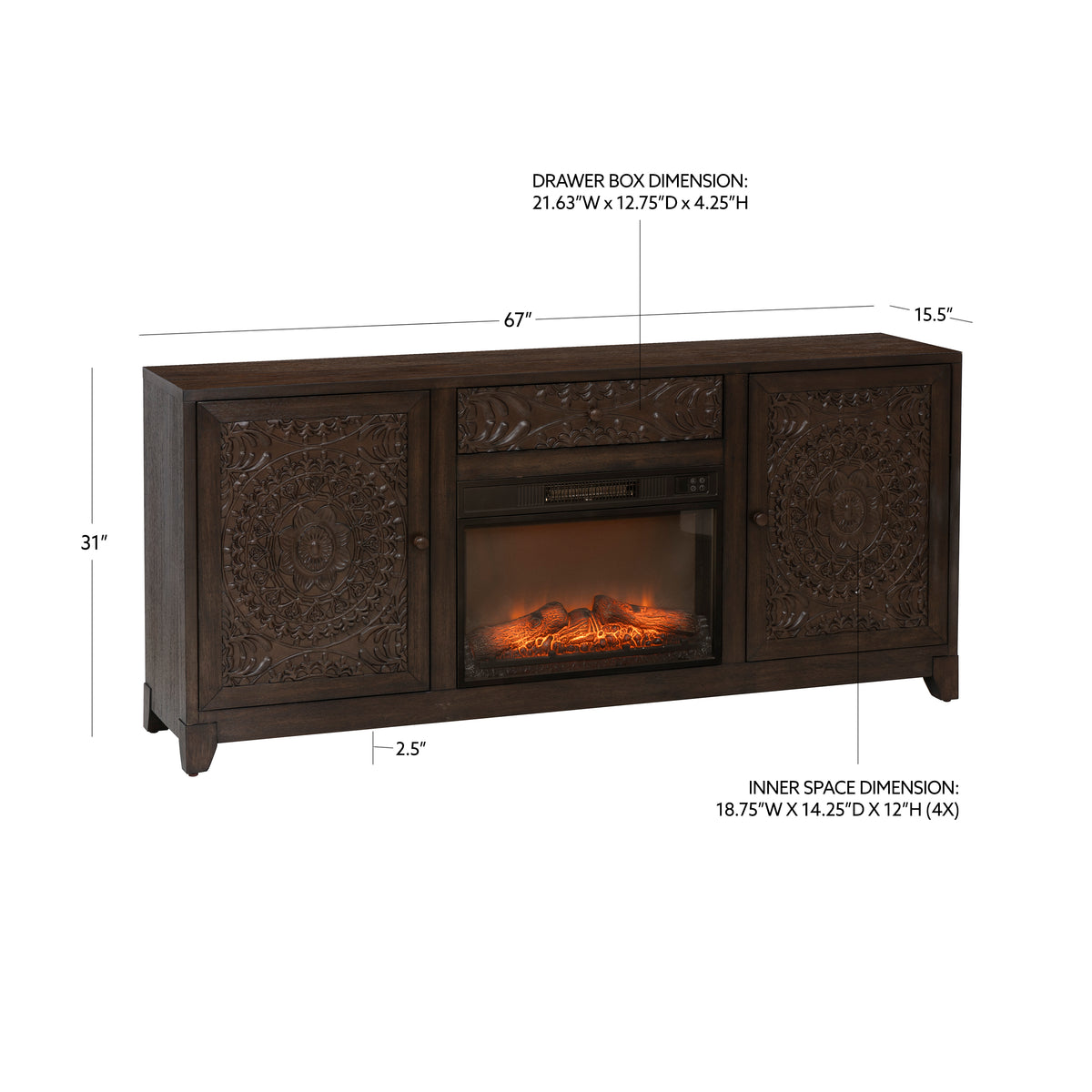 Grace Mandala Fireplace