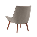 Ventura Dolphin Gray Tufted Chair
