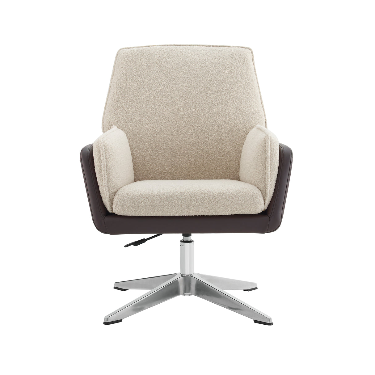 Maddie Black Gray Swivel Accent Chair
