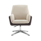 Maddie Black Gray Swivel Accent Chair
