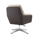 Maddie Black Gray Swivel Accent Chair
