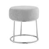 Bardot Gray Vanity Stool