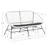 Anson White Loveseat