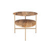 Cleo Natural Black Two-Tiered Coffee Table