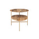 Cleo Natural Black Two-Tiered Coffee Table