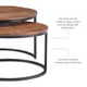 Wynter Brown Nesting Coffee Tables