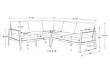 Alora Aluminum Outdoor Sectional