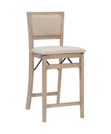 Keira Gray wash Padded Back Folding Bar Stool