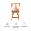 Leeville Med Oak Wood Side Chair (Set of 2)