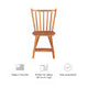 Leeville Med Oak Wood Side Chair (Set of 2)