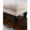Isabelle Linen Bench 62In