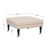 Isabelle Square Tufted Ottoman