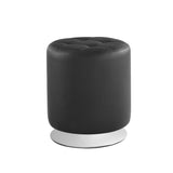 Saylor Black Swivel Ottoman