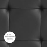 Saylor Black Swivel Ottoman