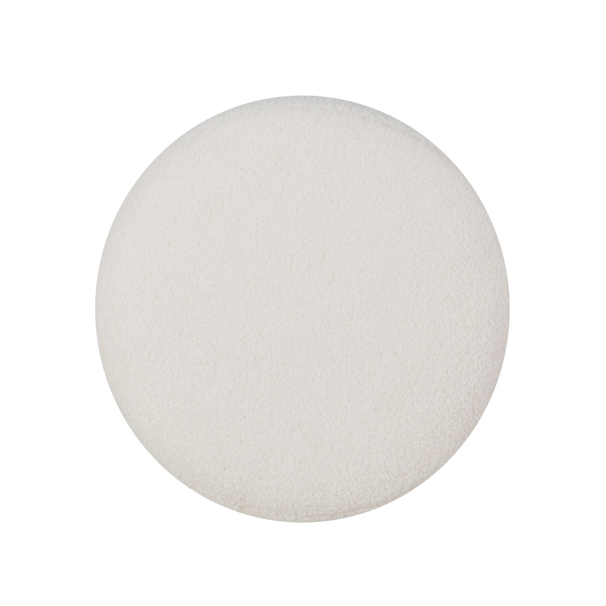 Kathy White Sherpa Round Ottoman