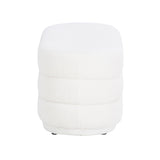 Lisa White Sherpa Oblong Ottoman