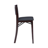 Keira Gray wash Padded Back Folding Bar Stool