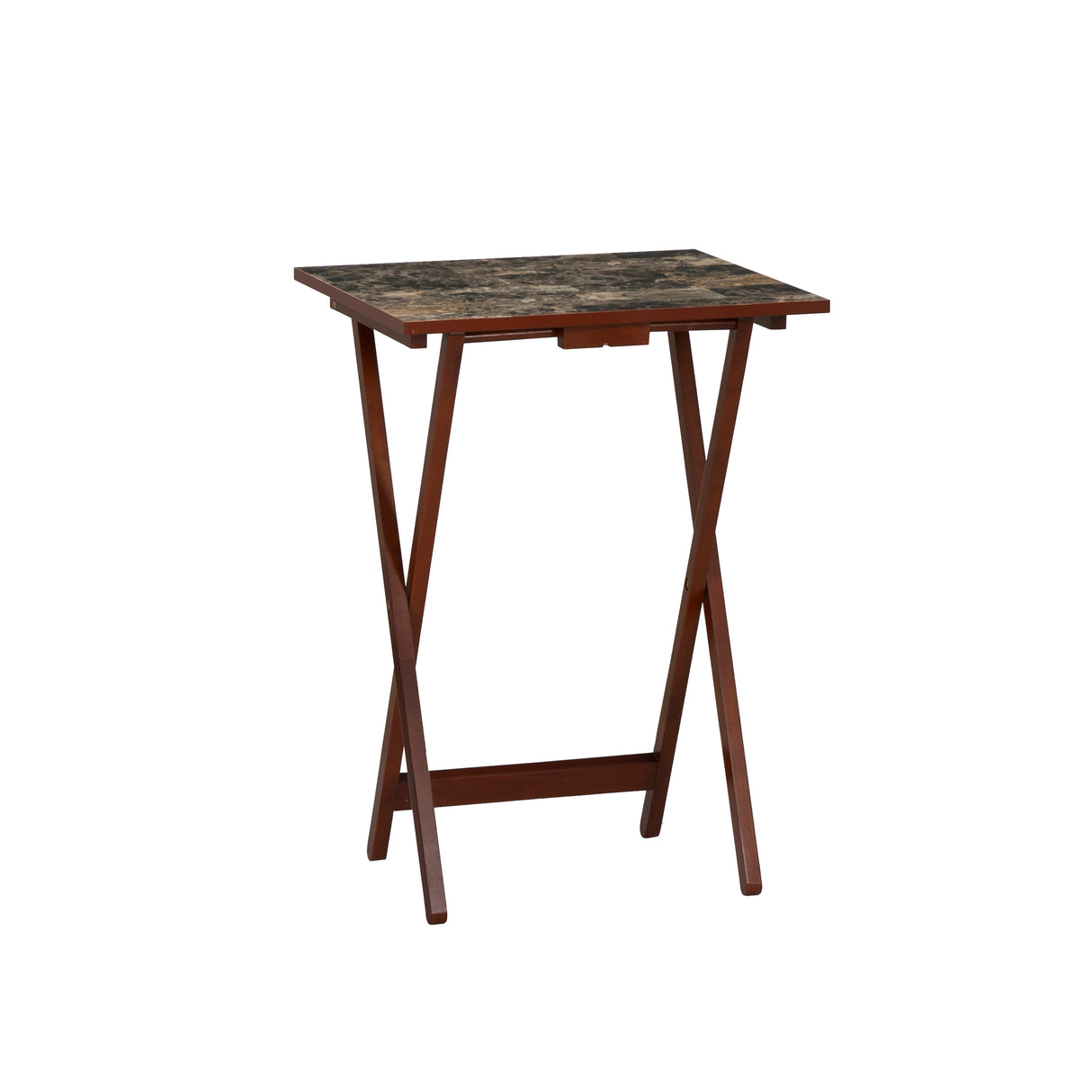 Talia Tray Table Set With Faux Marble