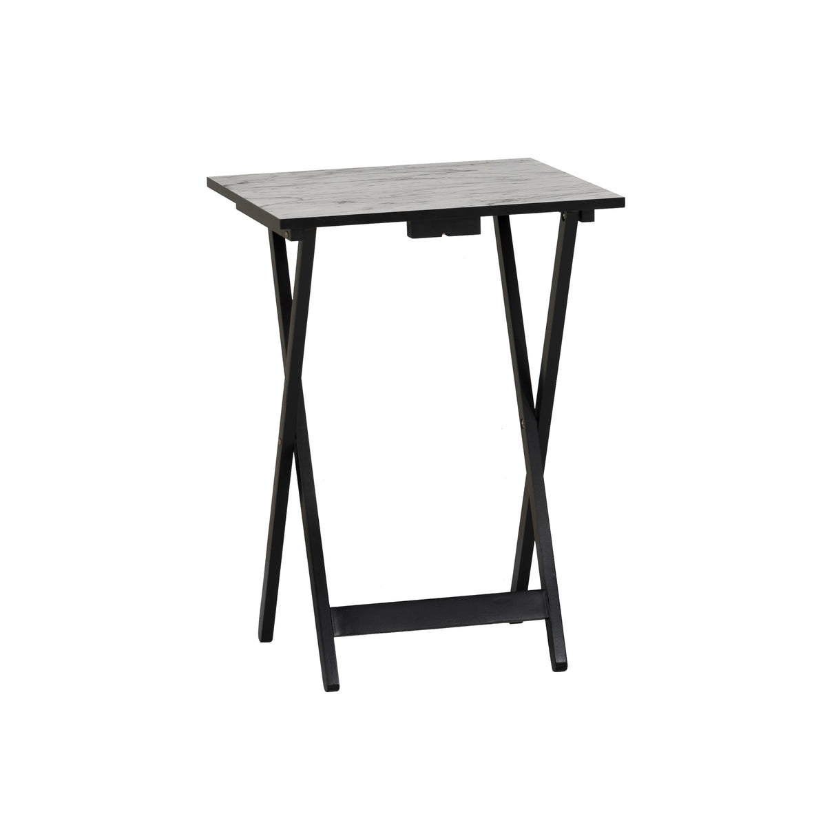 Talia Tray Table Set With Faux Marble