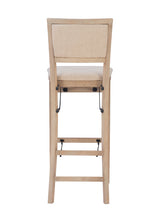 Keira Gray wash Padded Back Folding Bar Stool