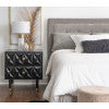 Geo 2-Drawer Texture Nightstand