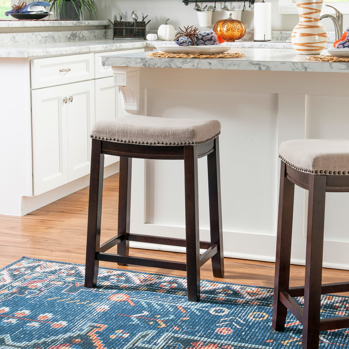 Claridge Linen Stool