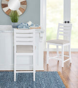 Felicia White Counter Stools (Set of 2)