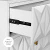 Geo 2-Drawer Texture Nightstand