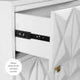 Geo 2-Drawer Texture Nightstand