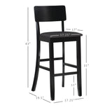 Torino Black Contemporary Stool