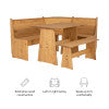 Willow Natural Corner Nook Set